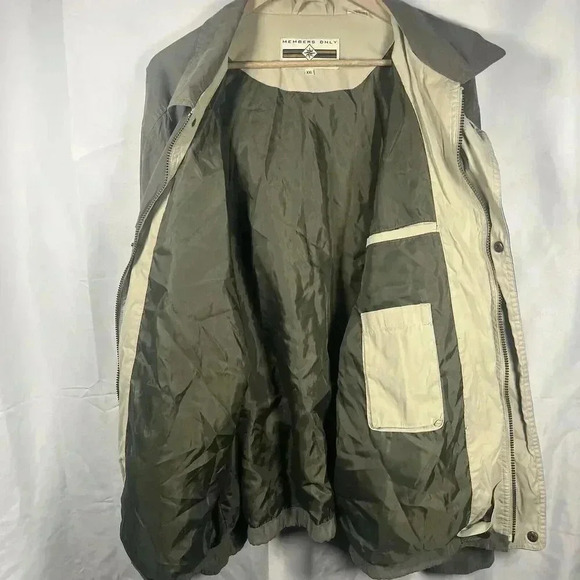 Members Only jacket vintage mens size XXL olive full zip outdoor casual - Picture 6 of 6